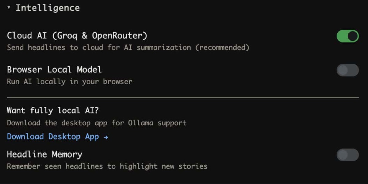 AI-Powered Intelligence Without the Cloud: World Monitor's Privacy-First Approach